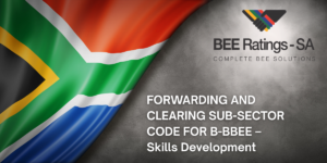FORWARDING AND CLEARING SUB-SECTOR CODE FOR B-BBEE – Skills Development
