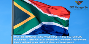 MARITIME TRANSPORT & SERVICES INDUSTRY SUB-SECTOR CODE FOR B-BBEE – Part Four – Skills Development, Preferential Procurement, Enterprise Development and Socio-Economic Development